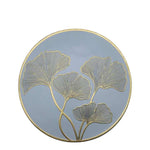 Round Gold Ginkgo Leaf Table Mats
