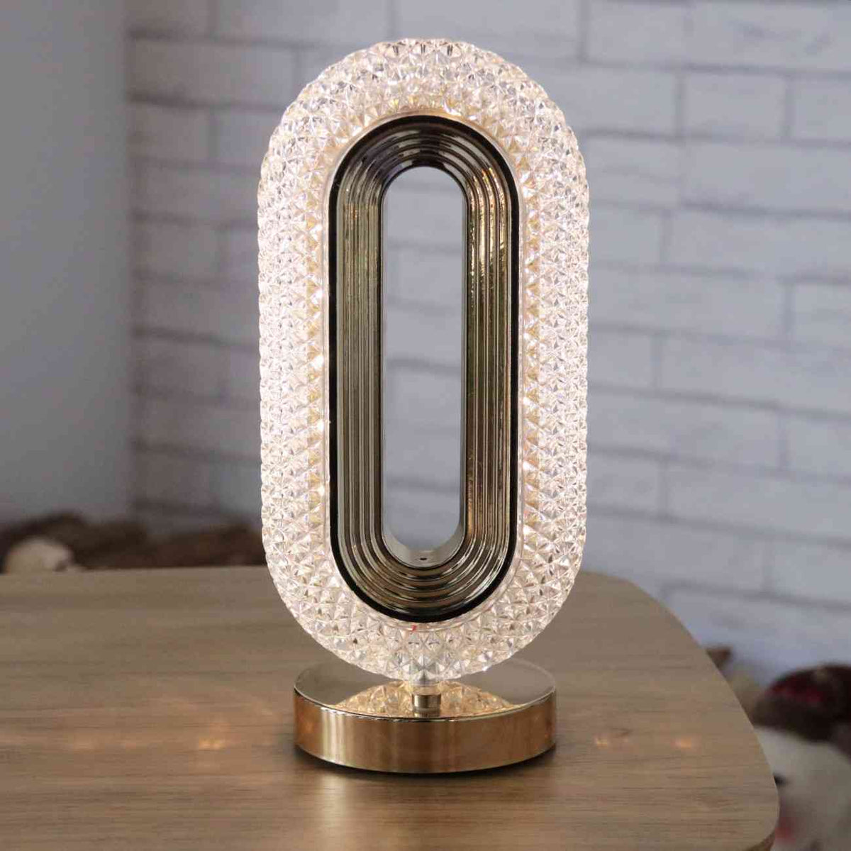 Crystal Golden Led Table Lamp