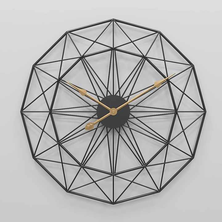 Iron Cage Design Metallic Wall Clock | Wall Hanging Clock
