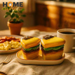 Heart Sandwich Salt and Pepper Shaker Set – Ceramic Shakers for Dining Table