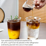 High Borosilicate Glass Cup – 400ml Transparent Coffee & Milk Mug