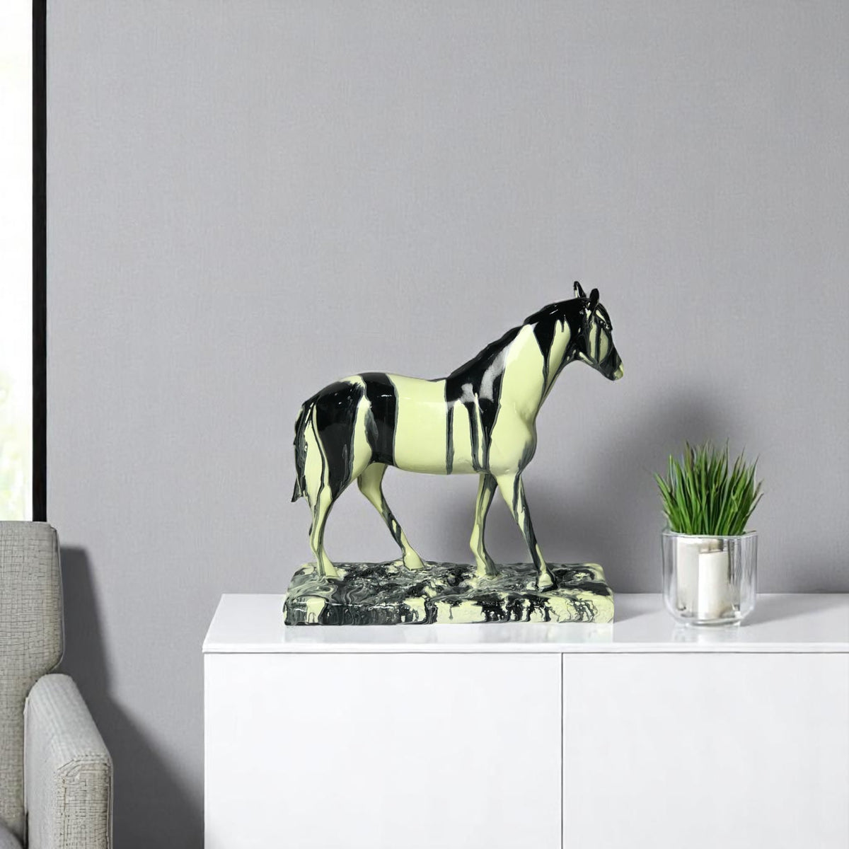 Marbled Decorative Horse Figurine | Home Décor