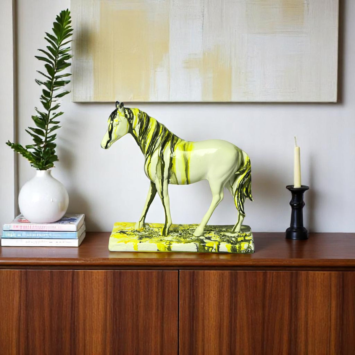 Marbled Decorative Horse Figurine | Home Décor