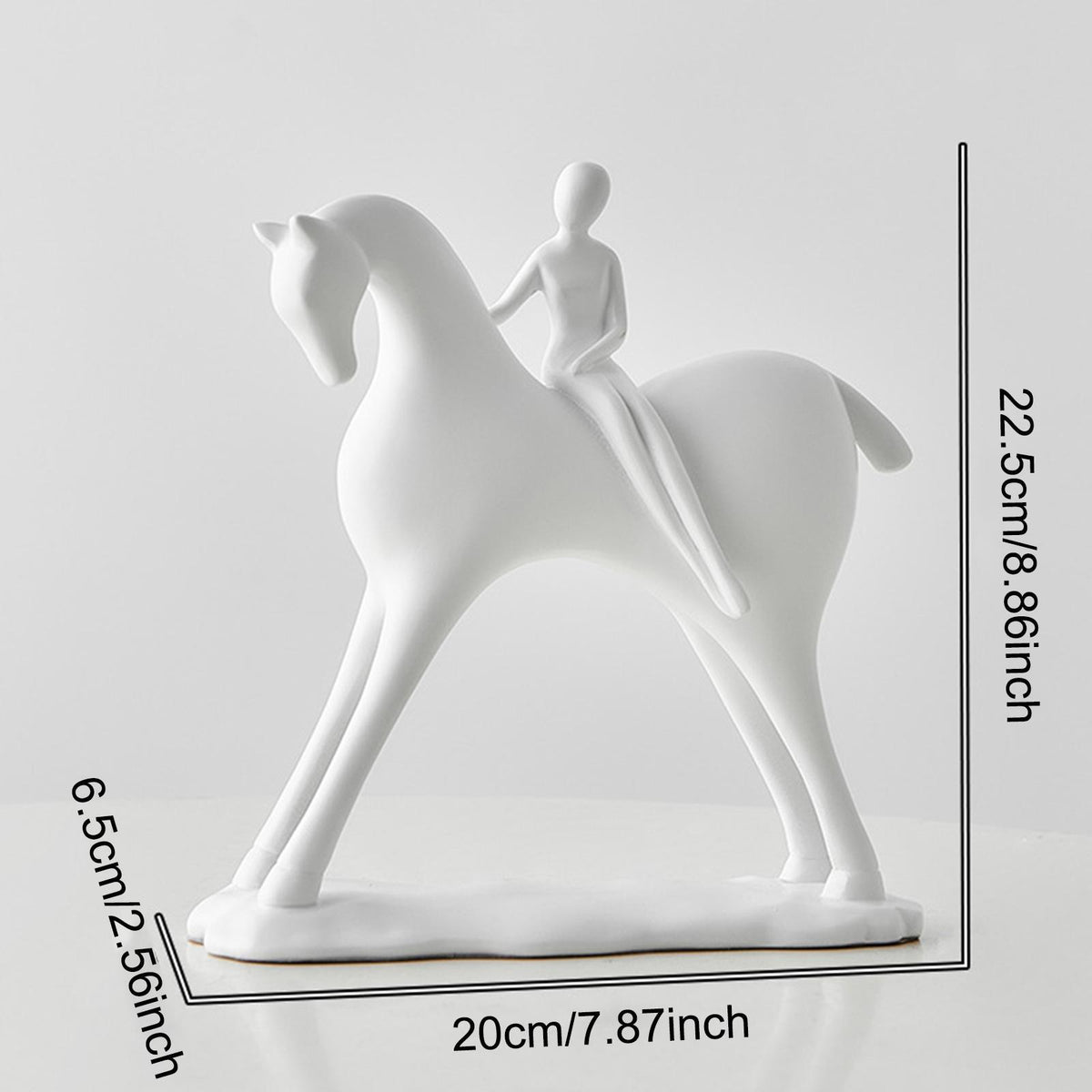 Lady on Horse Statue Figurine | Home Décor