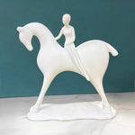 Lady on Horse Statue Figurine | Home Décor