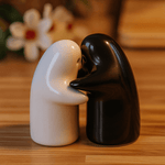 Hugging Ghost Salt & Pepper Shakers Pakistan – Cute Ceramic Refillable Table Set for Home & Kitchen Décor
