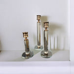 نورڈک اسٹائل میٹل اور گلاس کینڈل اسٹینڈ | پھولوں کا گلدستہ | گهر کی آرائش