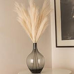 Smoky Gray Glass Vase | Modern Minimalist Glass Vase | Home Decor