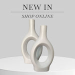 Modern Nordic Ceramic Loop Vase | Elegant Minimalist Decor | Pots & Vases