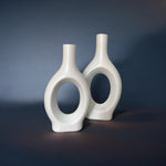 Modern Nordic Ceramic Loop Vase | Elegant Minimalist Decor | Pots & Vases
