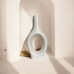 Modern Nordic Ceramic Loop Vase | Elegant Minimalist Decor | Pots & Vases