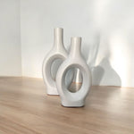 Modern Nordic Ceramic Loop Vase | Elegant Minimalist Decor | Pots & Vases