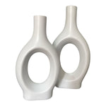 Modern Nordic Ceramic Loop Vase | Elegant Minimalist Decor | Pots & Vases