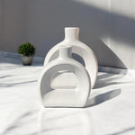Modern Ceramic Arch Vase Pair | Minimalist Home Decor | Pots & Vases