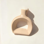 Modern Ceramic Arch Vase Pair | Minimalist Home Decor | Pots & Vases