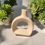 Modern Ceramic Arch Vase Pair | Minimalist Home Decor | Pots & Vases