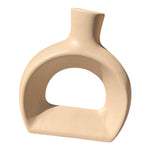 Modern Ceramic Arch Vase Pair | Minimalist Home Decor | Pots & Vases