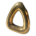 Triangle Hallow Ceramic Vase - Gold | Pots & Vases