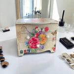 Wooden Jewelry Box with Mirror | Storage Organizer | Trinket Box