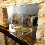 گولڈن فلاور کینڈل ہولڈر اسٹینڈ | گهر کی آرائش