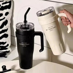 SITARAYURI 40oz Luxury Travel Tumbler with Handle and Straw