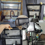 Stainless Steel Over The Sink Dish Drying Rack With Utensil Holder - Home Hatch