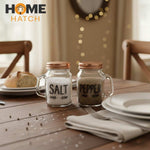 Mason Jar Salt and Pepper Shaker Set