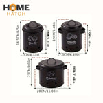 Metal Potato, Onion & Garlic Storage Containers – Set of 3