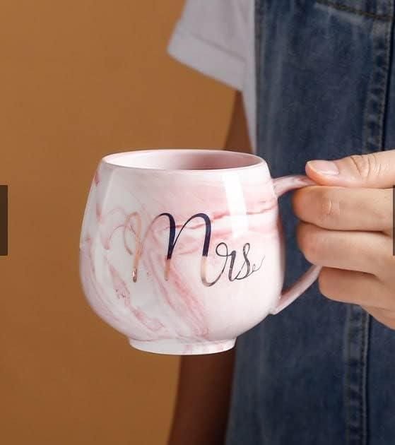 Mr & Mrs Mug| Marble Pattern Mug