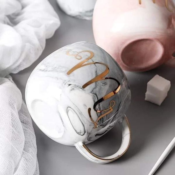 Mr & Mrs Mug| Marble Pattern Mug