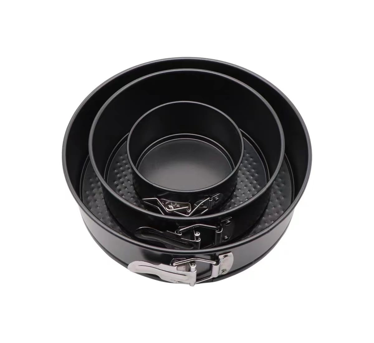 Non-Stick Stainless Steel Baking Pan – Round Shape | Set of 3