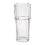 Transparent Cylindrical Glass Vase