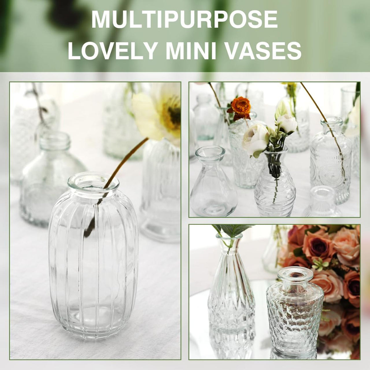 Nordic Multipurpose Mini Glass Vase