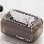 Self Sinking Rectangular Tissue Box Cover with bunny |Tissue Dispenser | Office |Home Accessories