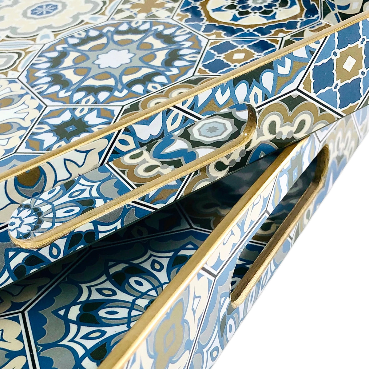 Oblong Abstract Pattern Design Serving Tray | Décor Tray - Homehatchpk.com