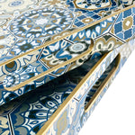 Oblong Abstract Pattern Design Serving Tray | Décor Tray - Homehatchpk.com