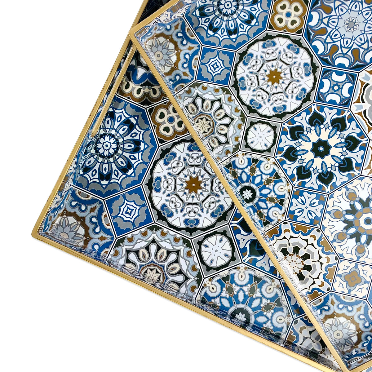 Oblong Abstract Pattern Design Serving Tray | Décor Tray - Homehatchpk.com