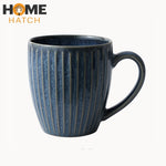 Ocean Ridge stoneware coffee mug – blue ceramic handcrafted cup – Home Hatch Pakistan