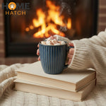 Ocean Ridge stoneware coffee mug – blue ceramic handcrafted cup – Home Hatch Pakistan