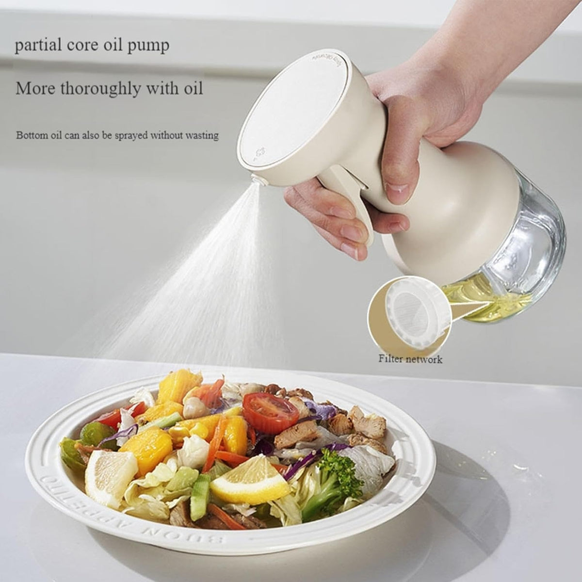 Oil Spray Glass Bottle| Oil Dispenser