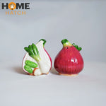 Green Onion Salt and Pepper Shaker Set