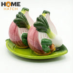 Green Onion Salt and Pepper Shaker Set