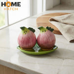 Green Onion Salt and Pepper Shaker Set
