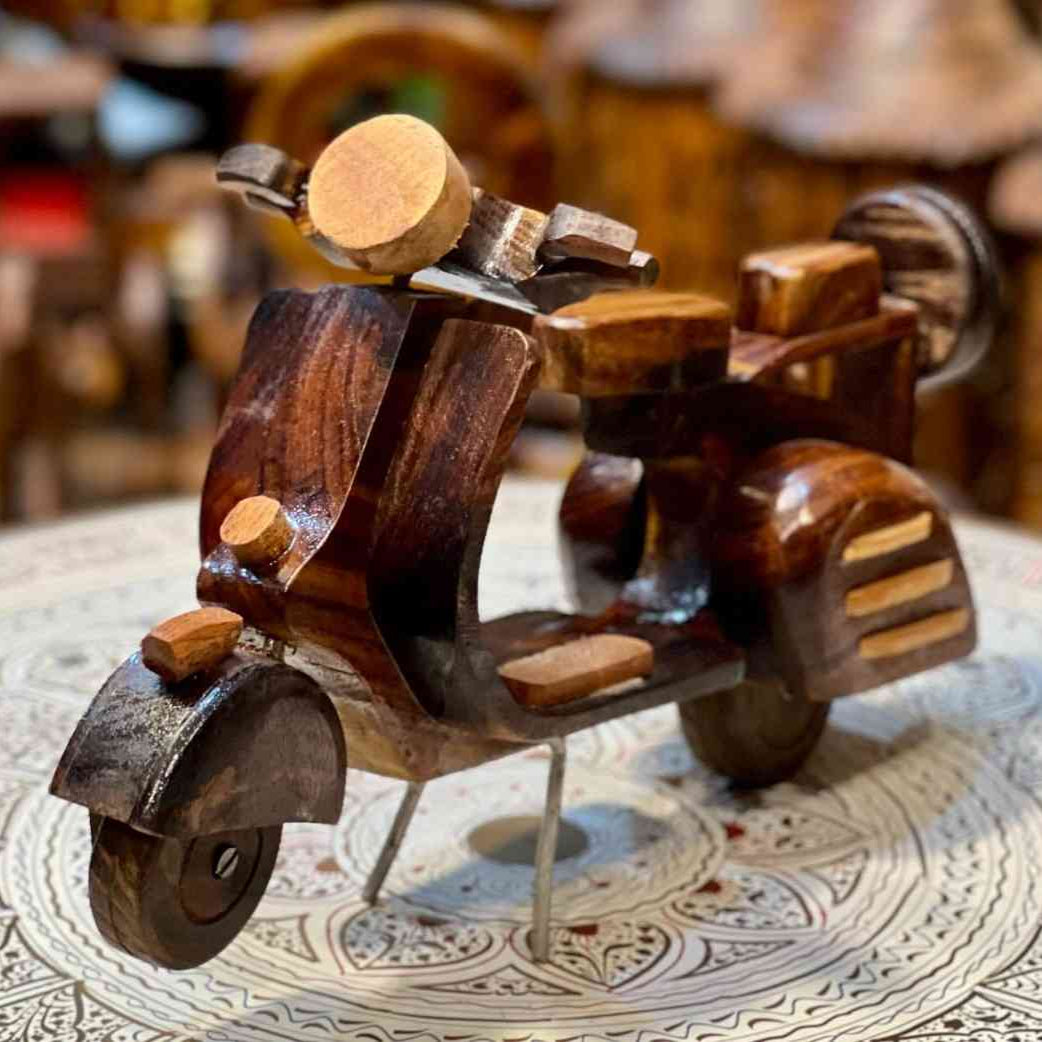 Pakistani Vintage Wooden Scooter