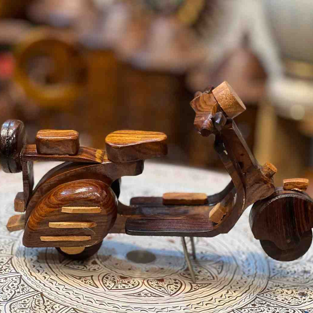 Pakistani Vintage Wooden Scooter