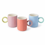 Pastel ribbed coffee mug with ring handle ceramic mug – Home Hatch Pakistanpastel ribbed coffee mugring handle ceramic mugmodern pastel mug Pakistanaesthetic coffee mug PakistanHome Hatch ceramic mugribbed tea mugtrendy coffee mug Pakistanceramic mug with ring handleoffice coffee mug Pakistankitchen mugs Pakistan