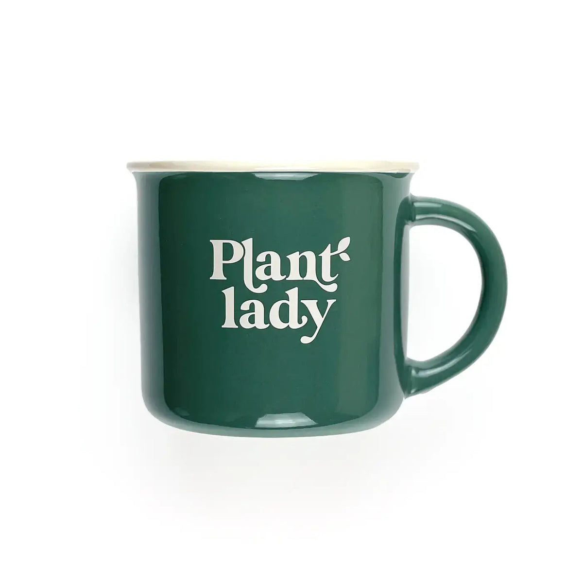 Plant Lady Green Ceramic Coffee Mug