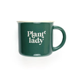 Plant Lady Green Ceramic Coffee Mug