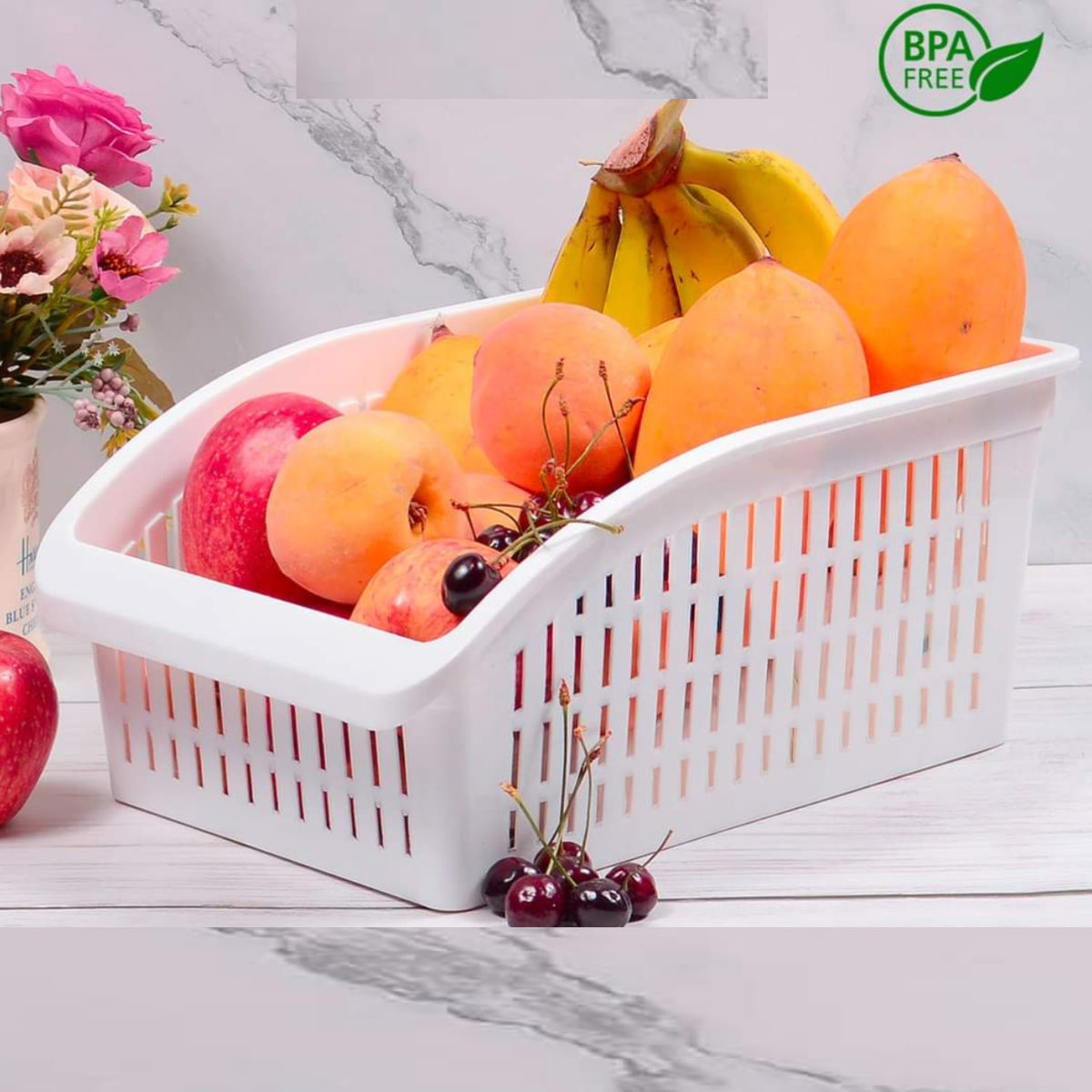 Plastic Fridge Storage Basket | Fruits & Vegetables - Home Hatch
