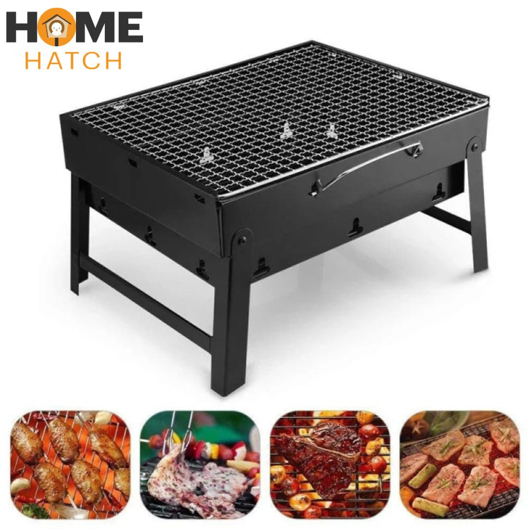 پورٹ ایبل اور ٹوٹنے والا BBQ گرل اور فائر پٹ مفت بیگ کے ساتھ